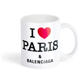 I love Paris Balenciaga-Becher „White“ 818761T01769000