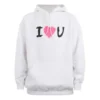 „I Love U“-Hoodie „Weiß“ 570811TJVL69040