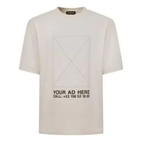 IHRE ANZEIGE HIER Oversized-T-Shirt „Beige“ 676589TLVF49054