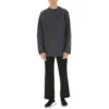 Intarsia-Strickpullover mit Logo „Dunkelgrau“ 623283T15671035