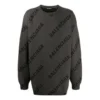 Intarsia-Strickpullover mit Logo „Grey“ 625970T31781262