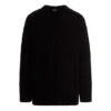 Jacquard-Logo-Strickpullover „Schwarz“ 662728T31661000