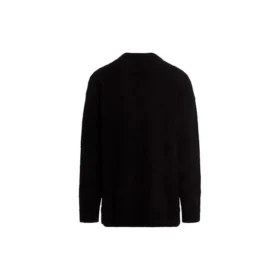Jacquard-Logo-Strickpullover „Schwarz“ 662728T31661000