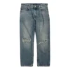 Jeans mit geradem Bein im Distressed-Look „Blau“ 745149THW254245