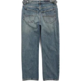 Jeans mit geradem Bein im Distressed-Look „Blau“ 745149THW254245
