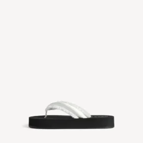 „Jet Lag“-Zehensandale für Damen in Off-White
