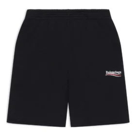 Jogging-Shorts „Political Campaign“ „Schwarz“ 681862TMVE61070