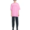 Kappen T-Shirt Boxy Fit „Pink“ 651795TNVL15700
