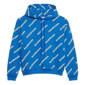 Kapuzen-Hoodie mit Kordelzug und durchgehendem Alphabet-Logo-Print, blau 612959TIV715011 Kapuzen-Hoodie mit Kordelzug und durchgehendem Alphabet-Logo-Print, blau 612959TIV715011