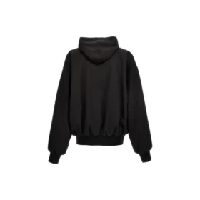 Kapuzen-Hoodie mit Reißverschluss, Large Fit „Schwarz“ 750965TNT391000