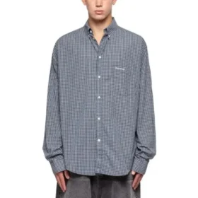 Kariertes Langarmhemd „Blue“ 690340TMM373768
