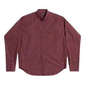 Kariertes Langarmhemd, Large Fit „Rot“ 658929TKM386167