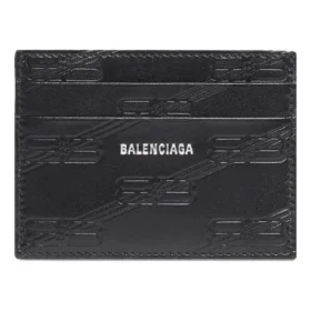 Kartenetui mit geprägten Monogrammen an Schlüsselanhänger-Box „Schwarz“ 717763210JS1000