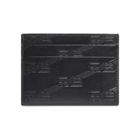 Kartenetui mit geprägten Monogrammen an Schlüsselanhänger-Box „Schwarz“ 717763210JS1000