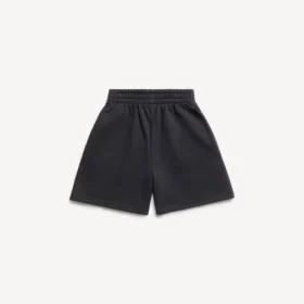 Kinder – Jogging-Shorts in Schwarz, verwaschen
