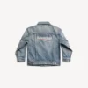 Kinder – Oversize-Jacke im Stil einer Political Campaign in Hellblau Kinder – Oversize-Jacke im Stil einer Political Campaign in Hellblau