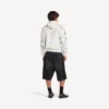 Klassischer Herren-Hoodie mit Reißverschluss in Weiß