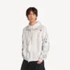 Klassischer Herren-Hoodie mit Reißverschluss in Weiß