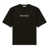 Klassisches Logo, groß, kurzärmelig, Unisex, schwarz 620941TIV501070