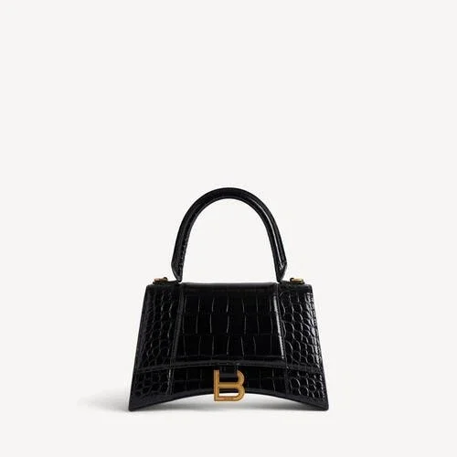 Kleine Damenhandtasche in Hourglass-Form in Schwarz Kleine Damenhandtasche in Hourglass-Form in Schwarz