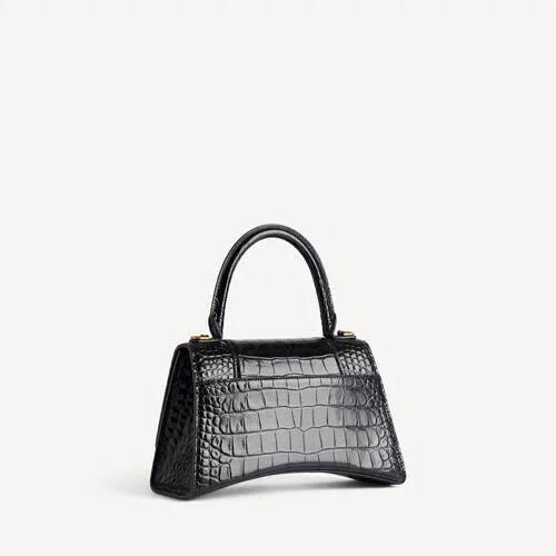 Kleine Damenhandtasche in Hourglass-Form in Schwarz Kleine Damenhandtasche in Hourglass-Form in Schwarz
