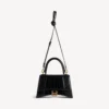 Kleine Damenhandtasche in Hourglass-Form in Schwarz Kleine Damenhandtasche in Hourglass-Form in Schwarz