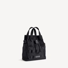 Kleine Herren-Army-Tasche in Schwarz