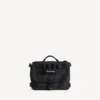 Kleine Herren-Messenger-Tasche im Army-Stil in Schwarz