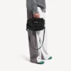 Kleine Herren-Messenger-Tasche im Army-Stil in Schwarz