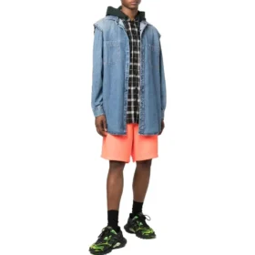 Knielange Track-Shorts „Orange“ 657062TKVG97005