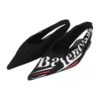 „Knife“ Slingback mit Logo-Print – Lässige Ballerinas „Schwarz“ 500619W06001091