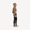 Kürzliche Techwear-Jacke für Damen in Camel Kürzliche Techwear-Jacke für Damen in Camel