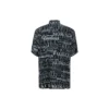 Kurzarm-Shirt mit gemischtem Typografie-Logo-Print „Black Grey“ 556854TELF21269