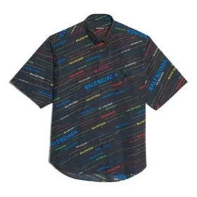 Kurzarm-Shirt mit Logo-Print „Black“ 556869TDL542771