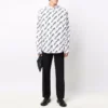 Kurzarm-Shirt mit Scribble-Logo, Large-Fit „Weiß“ 662983TLLJ49040