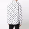 Kurzarm-Shirt mit Scribble-Logo, Large-Fit „Weiß“ 662983TLLJ49040