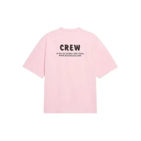 Kurzarm-T-Shirt mit Crew-Logo-Aufdruck, rosa/rot 620941TIVG91900 Kurzarm-T-Shirt mit Crew-Logo-Aufdruck, rosa/rot 620941TIVG91900