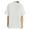 Kurzarm-T-Shirt mit Crown-Logo-Alphabet-Aufdruck, Weiß, 594599TGV489000