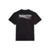 Kurzarm-T-Shirt mit Political Campaign-Logo „Schwarz“ 612964TKVJ11070