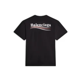 Kurzarm-T-Shirt mit Political Campaign-Logo „Schwarz“ 612964TKVJ11070 Kurzarm-T-Shirt mit Political Campaign-Logo „Schwarz“ 612964TKVJ11070