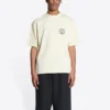 Kurzarm-T-Shirt mit Scissor-Crest-Logo „Cream“ 612966TMVA29069