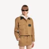 Kurze Arbeitsjacke für Damen in Beige Kurze Arbeitsjacke für Damen in Beige