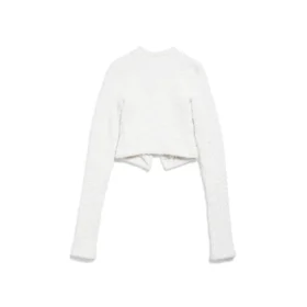 Kurze Strickjacke „Weiß“ 793604T33289000