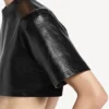 Kurzes Damen-T-Shirt in Schwarz Kurzes Damen-T-Shirt in Schwarz