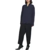 Langarm-Shirt in weiter Passform „Blue“ 658956TLM164100
