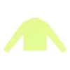 Langarm-Shirt mit Rundhalsausschnitt „Fluo Yellow“ 704103TMVB77204