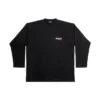 Langarm-T-Shirt für die Political Campaign, Large Fit „Schwarz“ 681046TKVJ11070