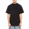 Langarm-T-Shirt mit verlängertem Rückensaum, Boxy-Fit „Schwarz“ 681045TLVH91070