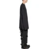 Langarm-T-Shirt Oversized „Black Faded“ 739783TOVF49034