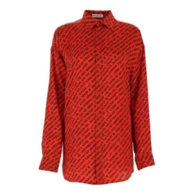 Langarmshirt mit Logo-Aufdruck, rot, 623037TJLI16167